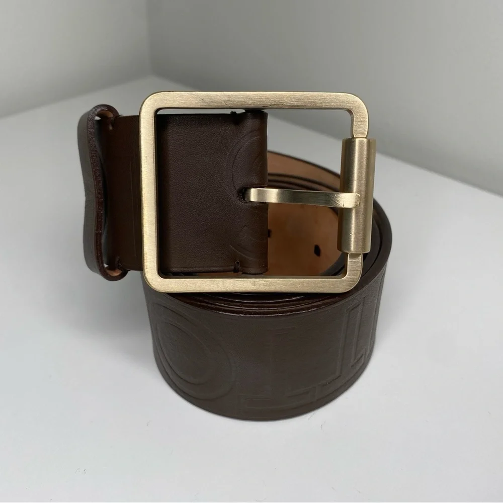 Louis Vuitton Printed Leather Belt Automne Hiver